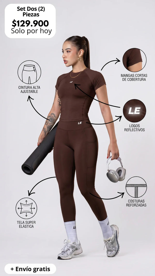 SET ONIKA DE COMPRESION | DOS PIEZAS | BLUSA | LEGGIN | REF. 1170