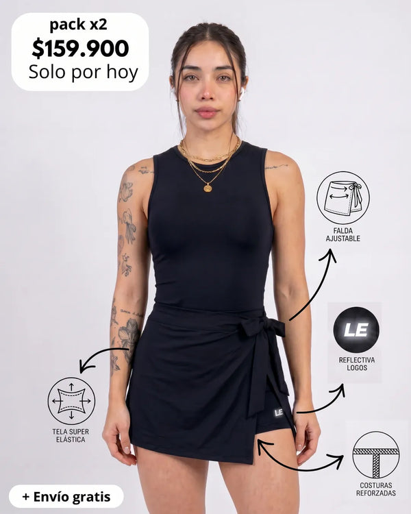 ENTERIZO VESTIDO ESSENTIALS SIN MANGAS | LUSIAN REF.1167
