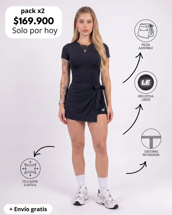 ENTERIZO VESTIDO ESSENTIALS CON MANGAS | LUSIAN REF.1169