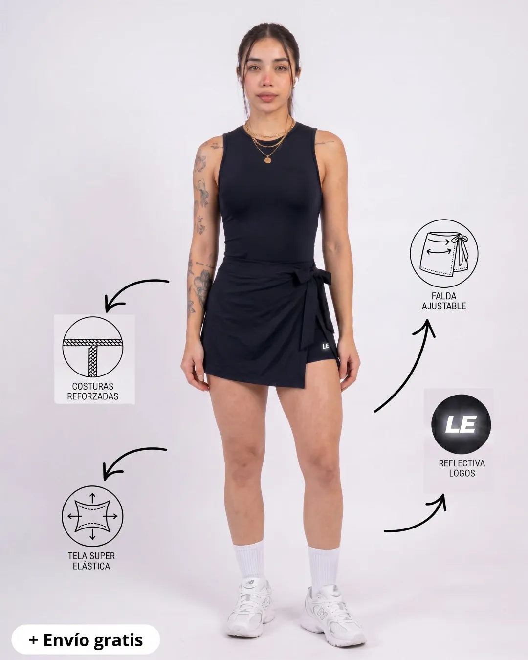 ENTERIZO VESTIDO ESSENTIALS SIN MANGAS | LUSIAN REF.1167