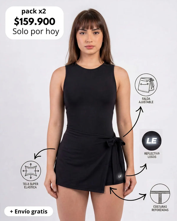 ENTERIZO VESTIDO ESSENTIALS SIN MANGAS | LUSIAN REF.1167