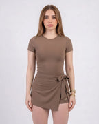VESTIDO ENTERIZO ESSENTIALS CON MANGAS T.T | LUSIAN