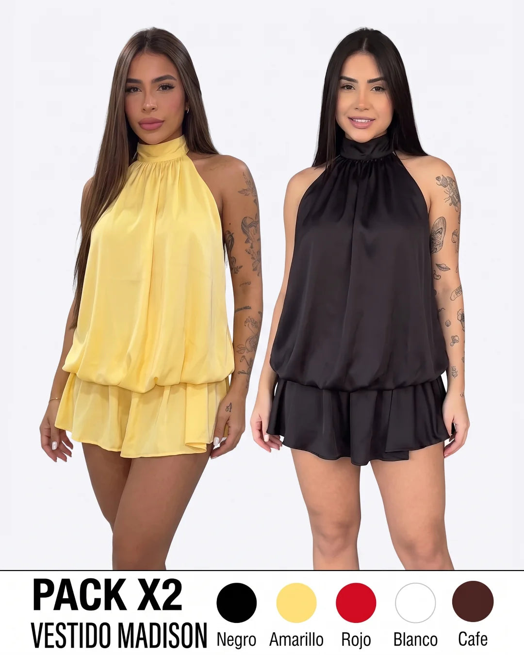VESTIDO MADISON CUELLO HALTER LUSIAN | REF. 1172
