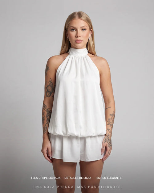 VESTIDO MADISON CUELLO HALTER LUSIAN | REF. 1172